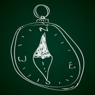Simple doodle of a compass N3