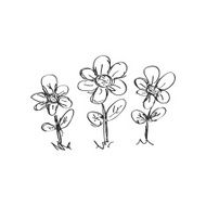 Simple doodle of a flower N5