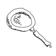 Simple doodle of a magnifying glass N2