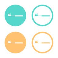 Vector toothbrush with toothpaste icon Illustration EPS10 N4
