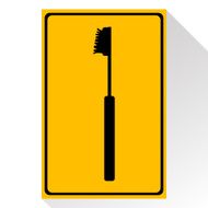Vector Toothbrushes icon Illustration EPS10