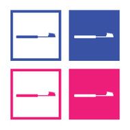Vector Toothbrushes icon Illustration EPS10 N2