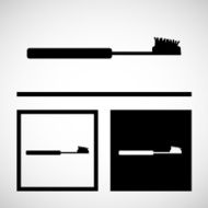 Vector Toothbrushes icon Illustration EPS10 N3