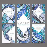Set of vector design templates Brochures in random colorful style N174