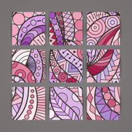 Set of vector design templates Brochures in random colorful style N176