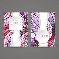 Set of vector design templates Brochures in random colorful style N178