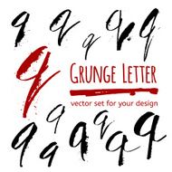 Grunge letter set for your design N9