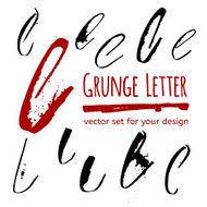 Grunge letter set for your design N14