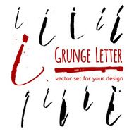 Grunge letter set for your design N17