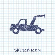 icon of tow car