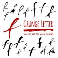 Grunge letter set for your design N20