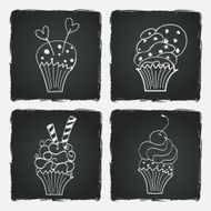 Doodle cupcakes