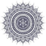 Beautiful Indian floral mandala ornament