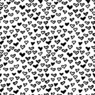 Vector seamless modern heart pattern