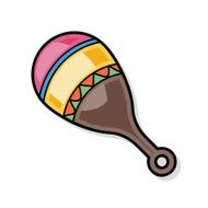 musical instrument Maracas doodle