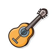 musical instrument guitar doodle N2
