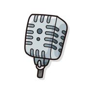 musical instrument microphone doodle N2