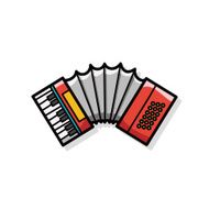 musical instrument Accordion doodle
