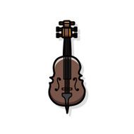 musical instrument violin doodle N3
