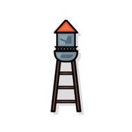 Warehouse tower doodle