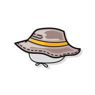 Fishing hat doodle
