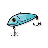 Fishing bait doodle N4
