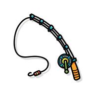 Fishing rod doodle N3