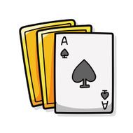 poker card doodle N3