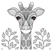 Zentangle giraffe