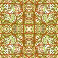 abstract seamless doodle pattern - double exposure design