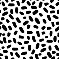 Vector seamless trendy modern brush spot pattern