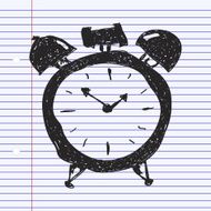 Simple doodle of an alarm clock N4