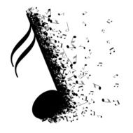 Abstract music design for use as a background N22