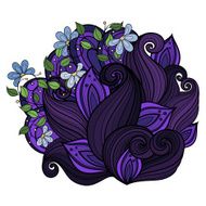 Vector Colored Floral Background N7