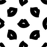 Seamless pattern with ink lips N2