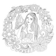 Girl in the garden N2