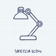 Desk lamp icon