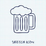 Glass of beer icon