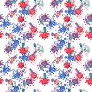 Seamless pattern with nail polish N11