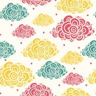 Seamless abstract hand-drawn pattern
