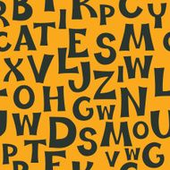 English alphabet pattern