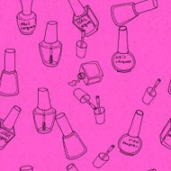 Seamless pattern with nail polish N12
