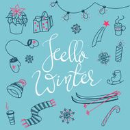 Hello winter doodles