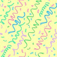Hand-drawn seamless pattern - Confetti Vector