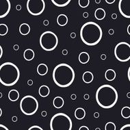 Hand drawn seamless pattern with circles
