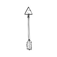 line drawing cartoon arrow N2