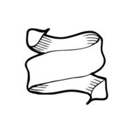 line drawing cartoon banner