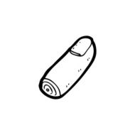 line drawing cartoon severed finger