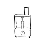 line drawing cartoon mixer