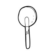 line drawing cartoon candy lollipop